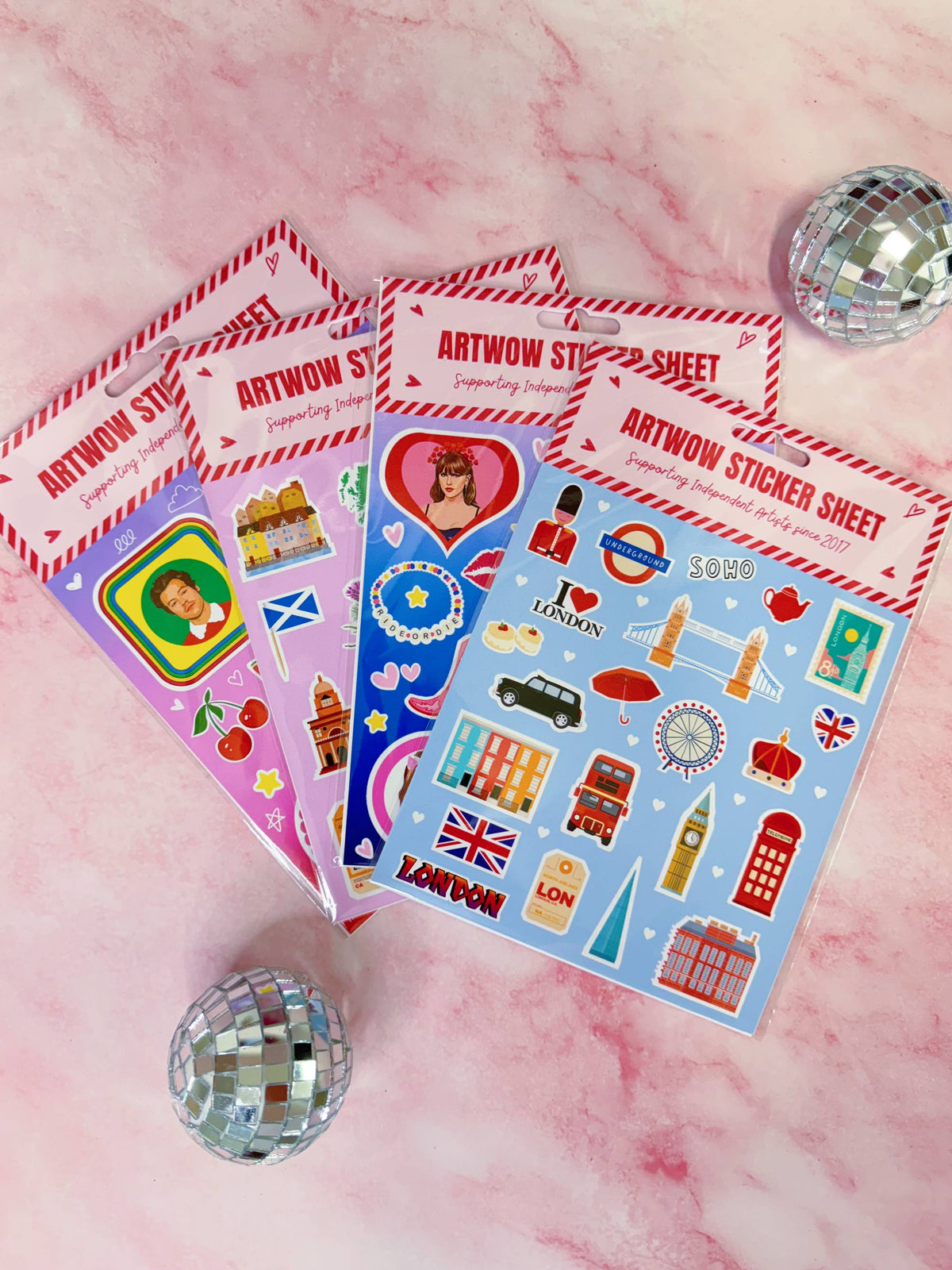 Sticker Sheets 'Red lips' by DOLLY WOLFE
