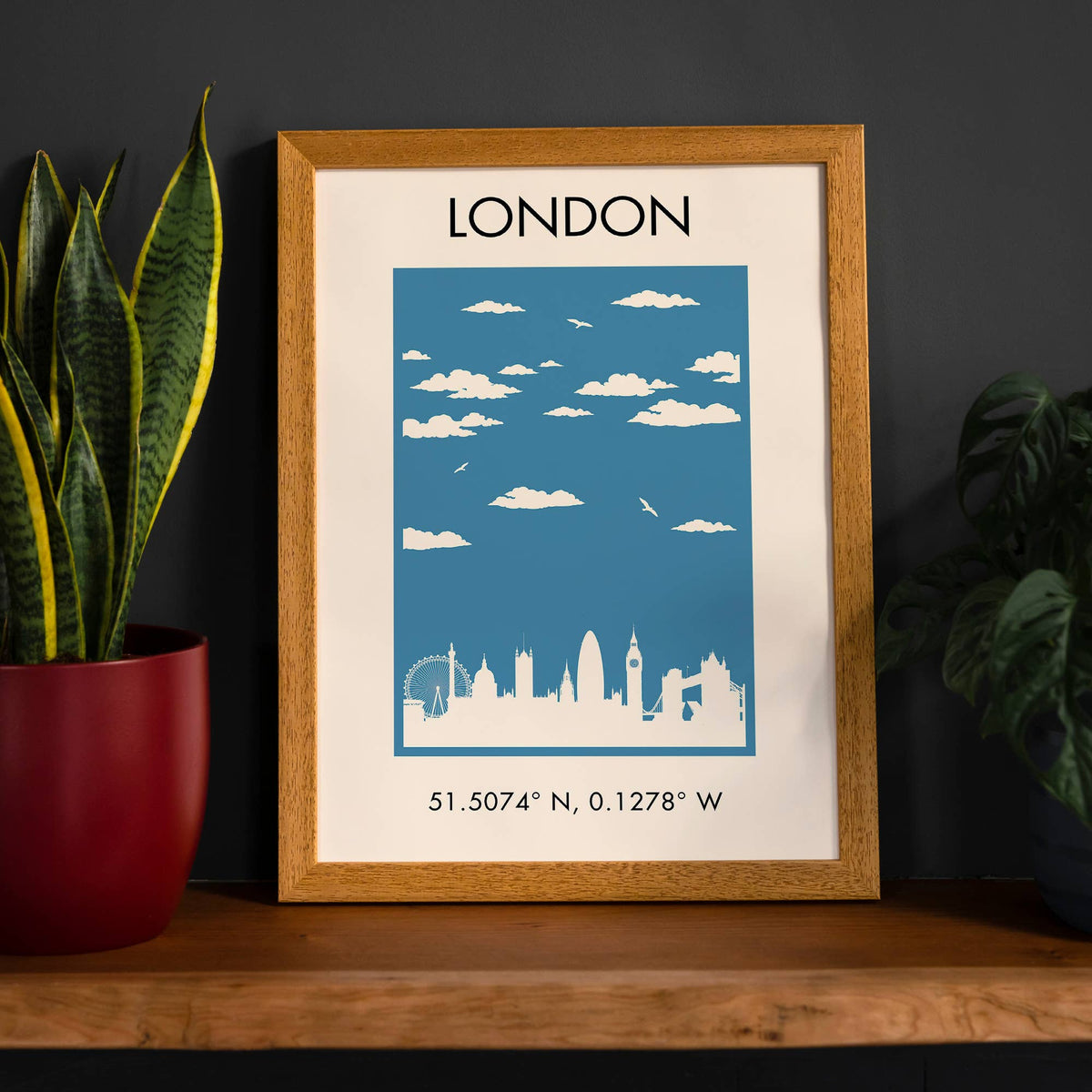 London Tourist Style Poster Print