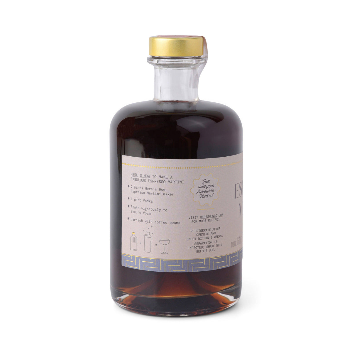Here's How Espresso Martini Here's How Cocktail Mixer 500ml