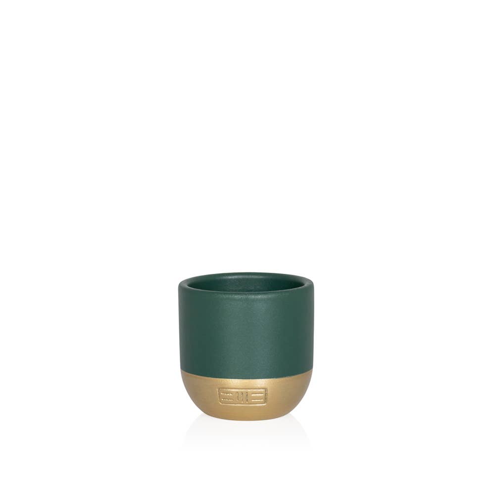 Indoor Metallic Dipped Pot/ Planter: Small / Pink And Copper