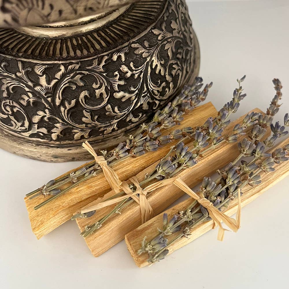 Mini Smudge Cluster, Palo Santo with Lavender 4&quot;