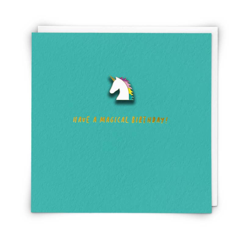 Magical Greetings Card with Enamel Pin