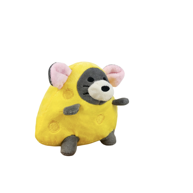 Plush Animal Squeaky Dog Toy with Crinkle Sound: Mouse 13*13*10cm