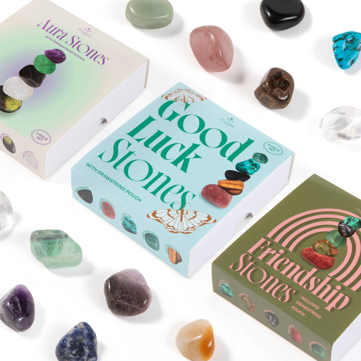 Myga Wellbeing Crystal Collection - Single Units: Good Luck
