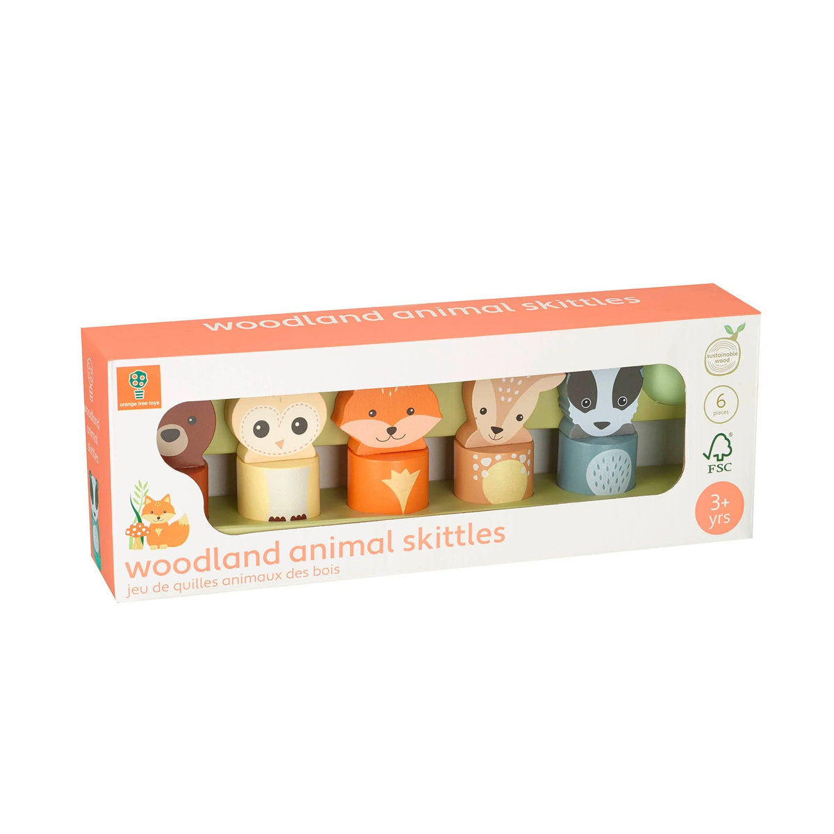 Woodland Wooden Skittles