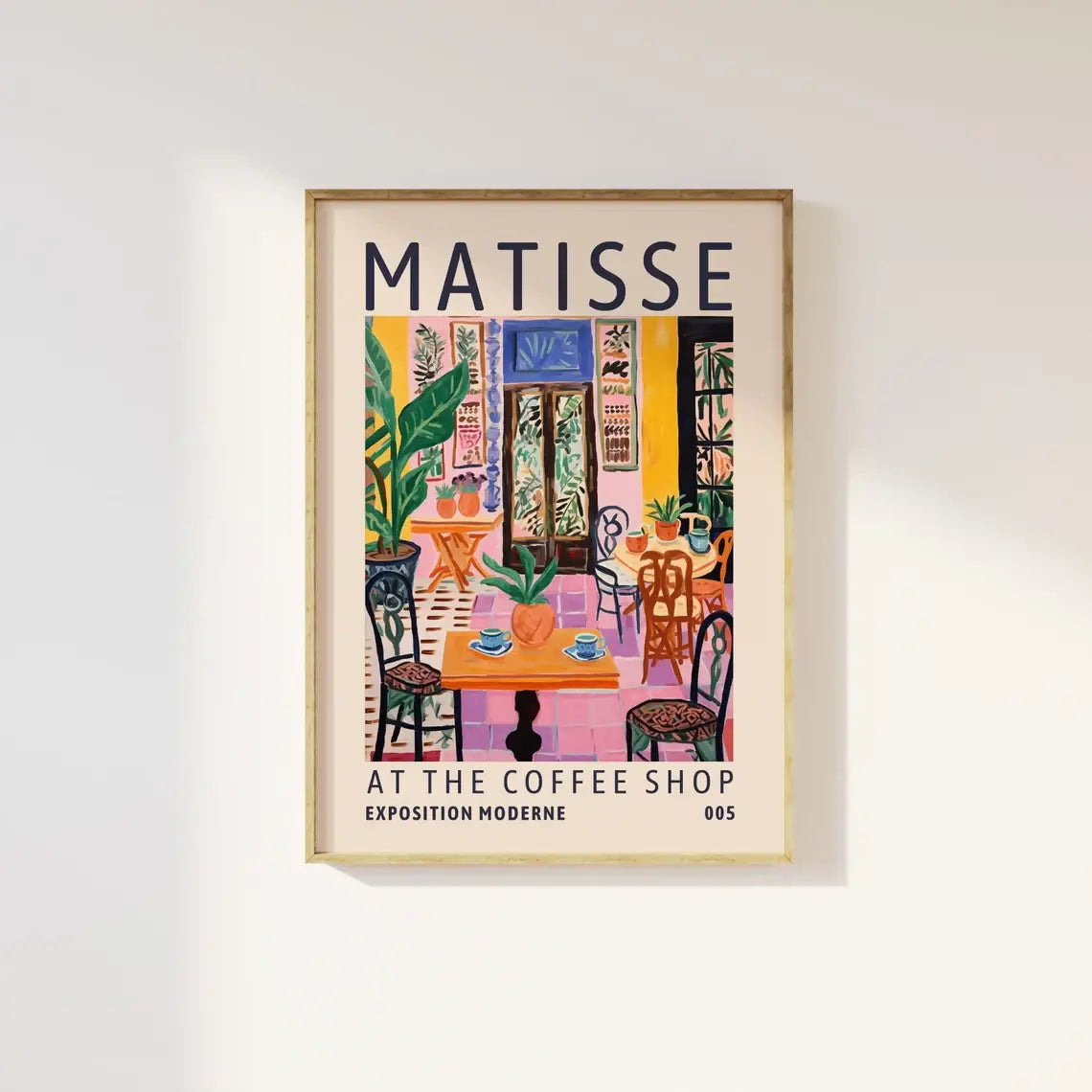 Matisse At The Coffee Shop Print Poster: A3