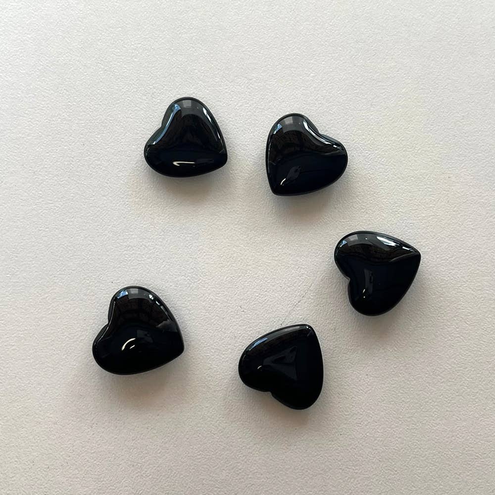Mini Crystal Heart, 2cm: Tiger's Eye