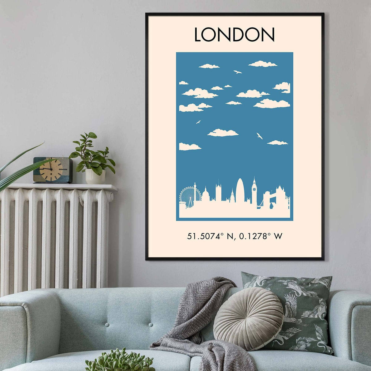 London Tourist Style Poster Print