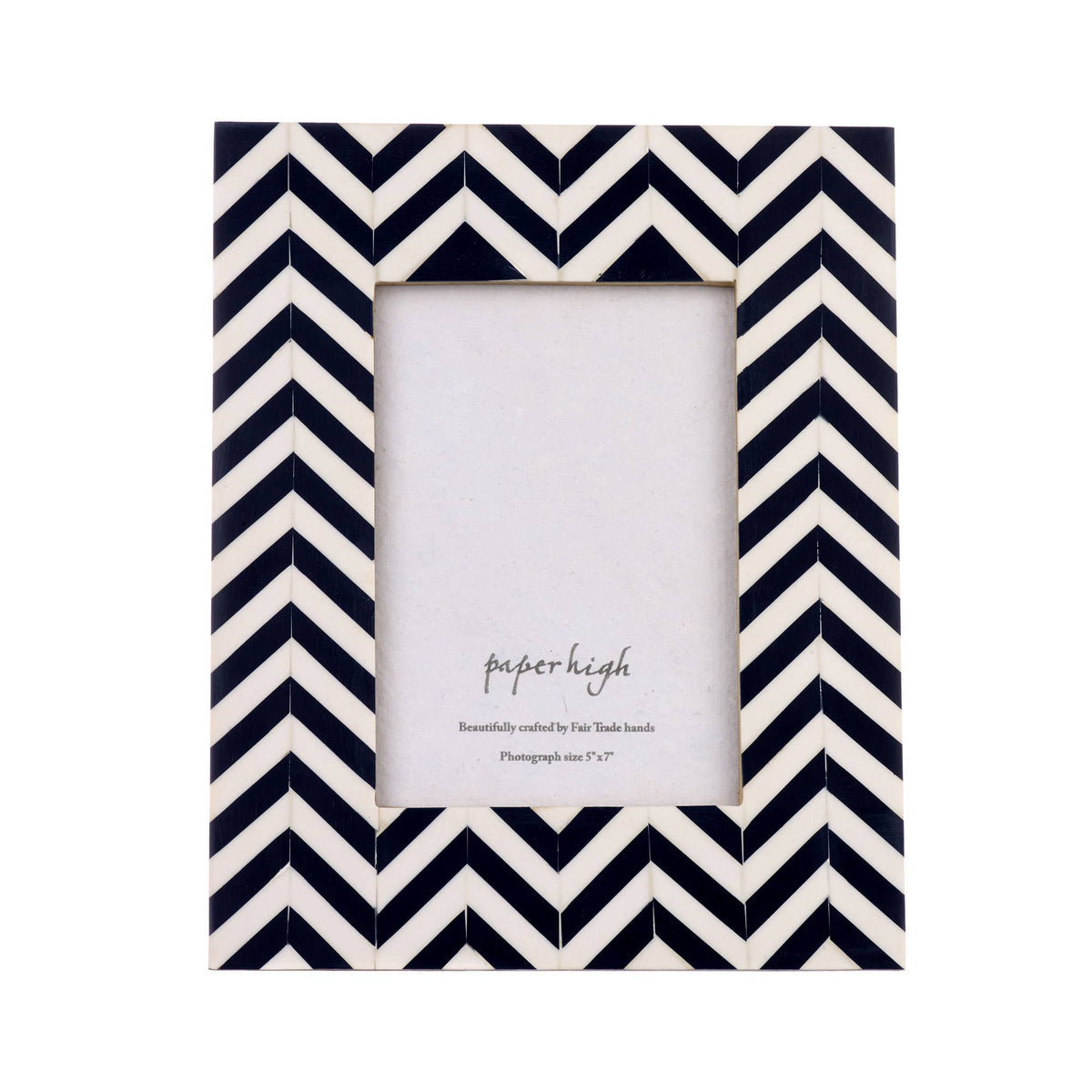 Handmade Chevron Patterned Photo Frame