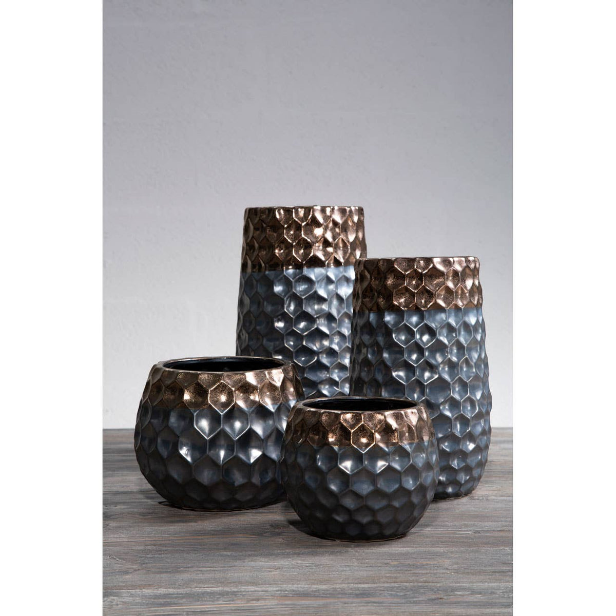 Galaxy Small Metallic Planter
