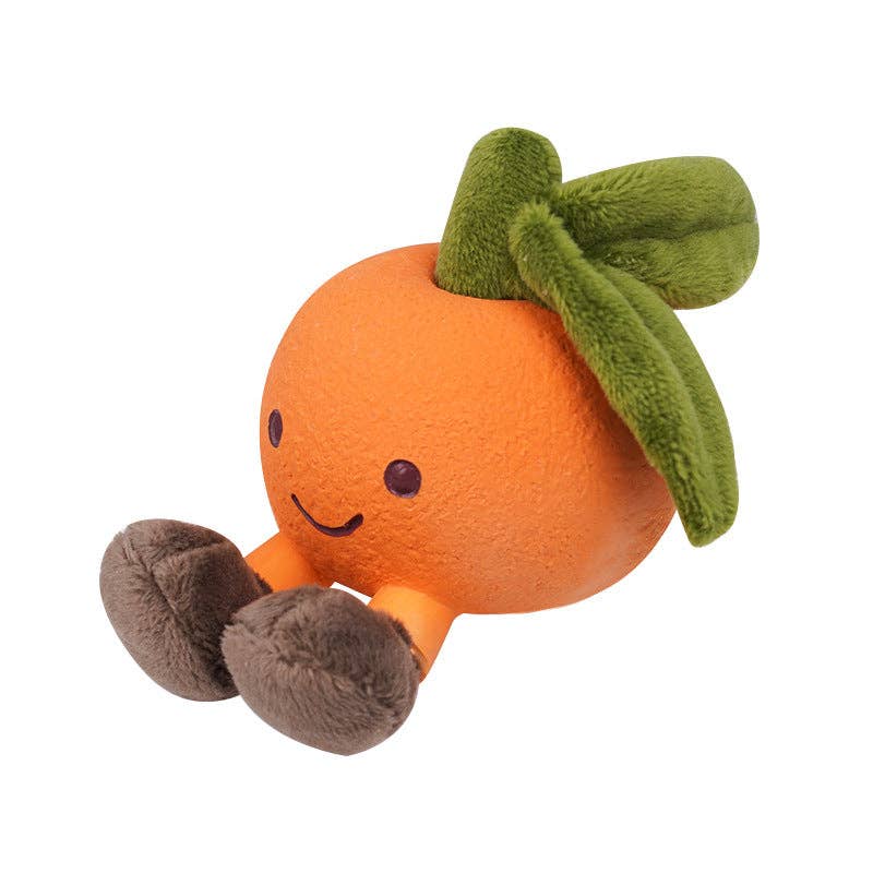 Cute Fruit Dog Chew Toy – Plush Latex Squeaky Pet Toy: Lemon