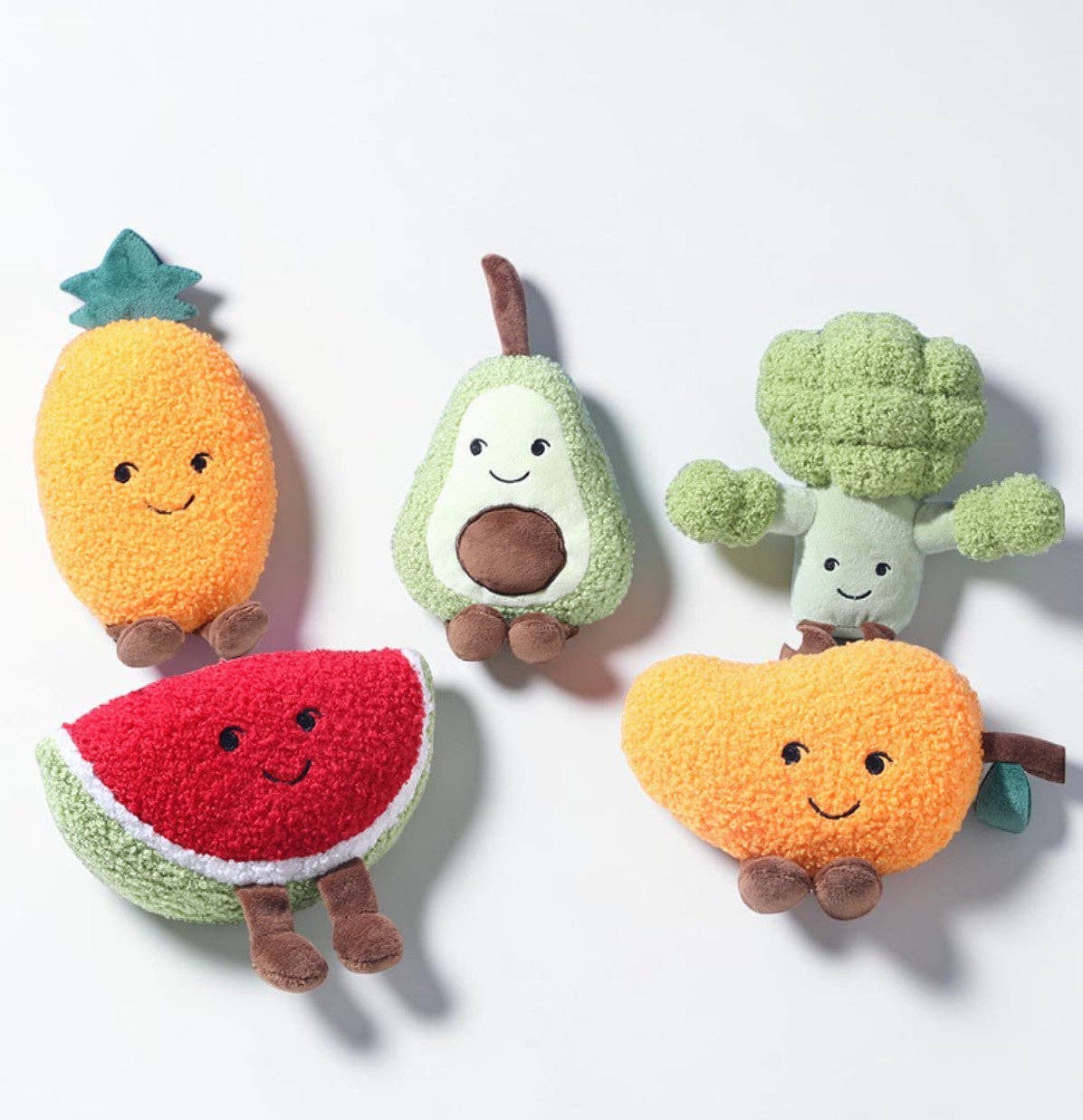 Cute Fruit Plush Dog Toy – Squeaky Chew Toy: Watermelon