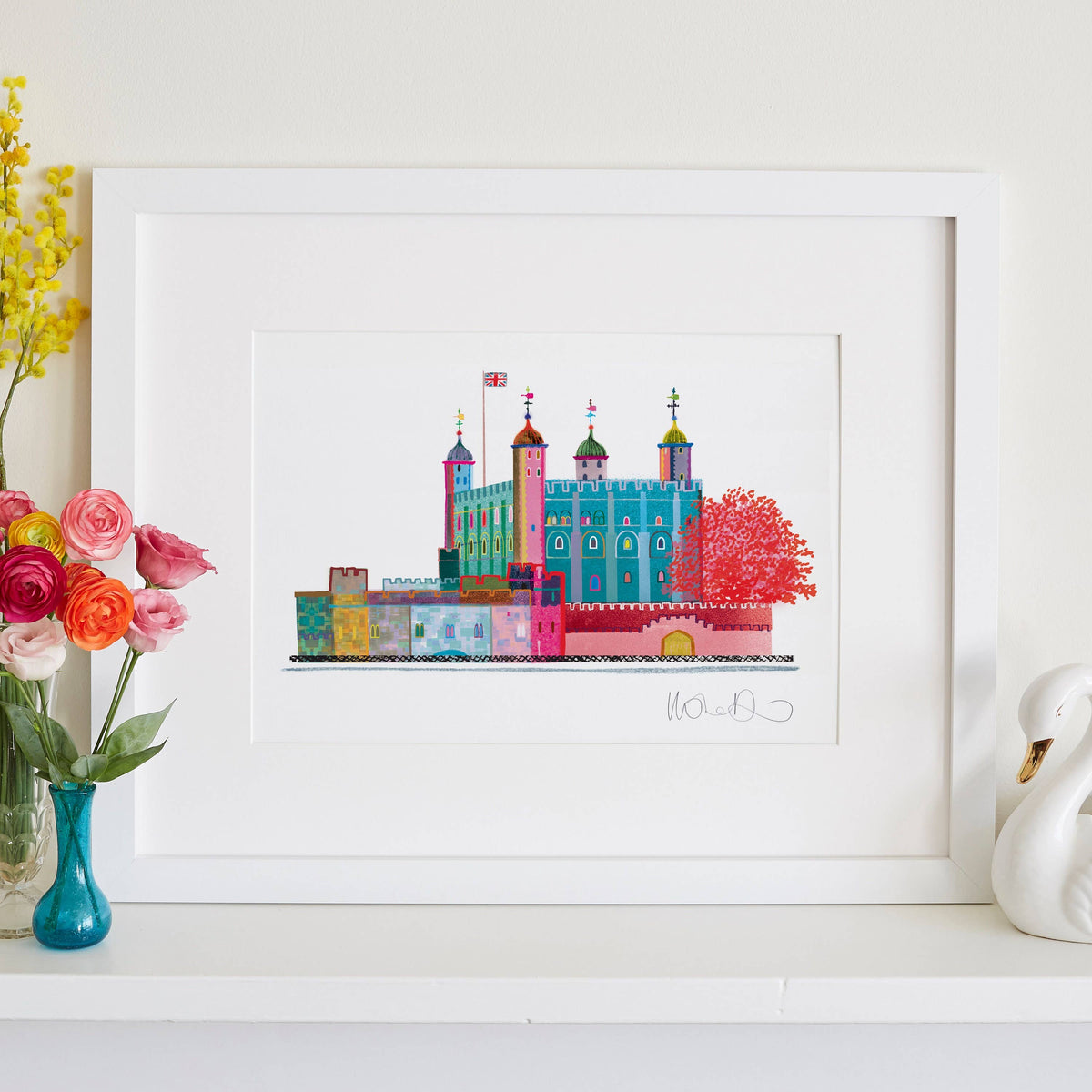 Tower of London Print, London Illustration, Historic England