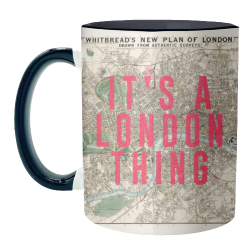 Mugs 'It's a London thing': Mug Colour Inner & Handle 11Oz - Black