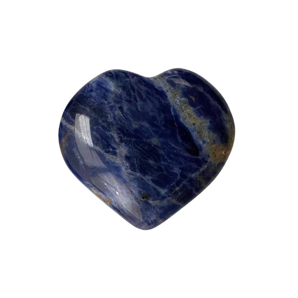 Small Crystal Heart, 3cm: Sodalite