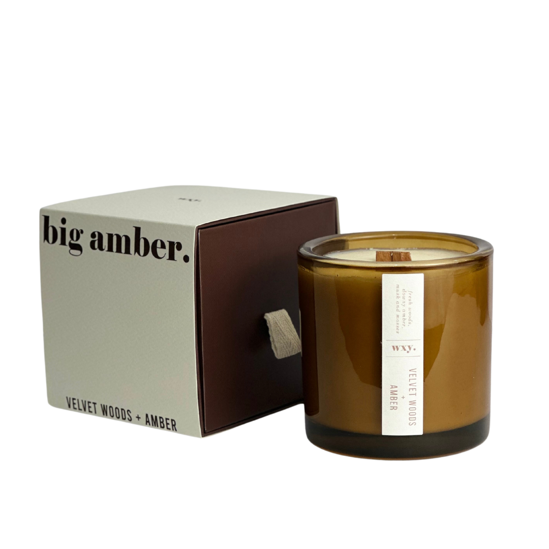 Big Amber Candle