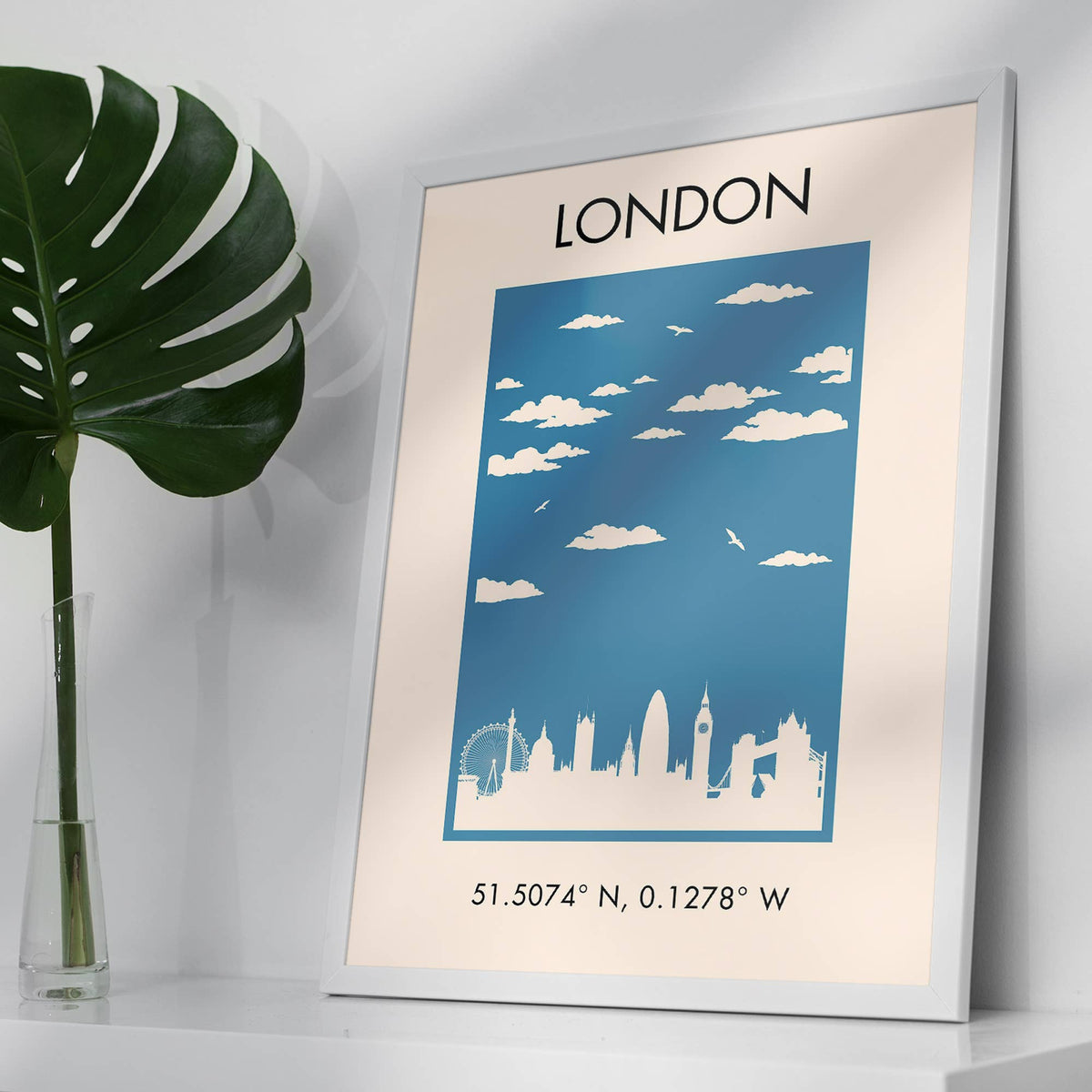 London Tourist Style Poster Print