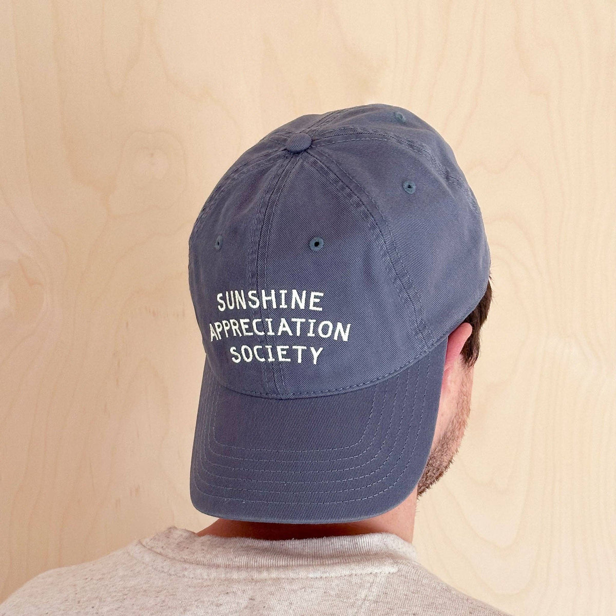 Sunshine Appreciation Society - Cotton Baseball Cap - Vintage Blue