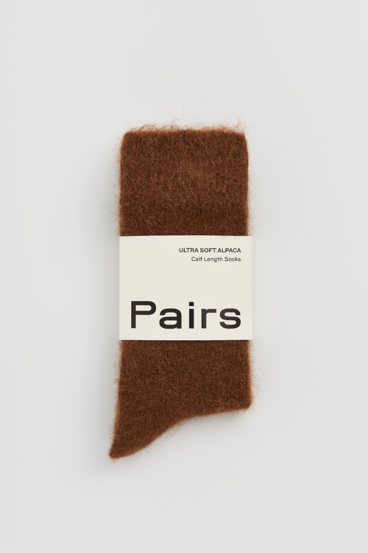 Chestnut Brown Ultra Soft Alpaca Socks: Medium (UK 8-10)