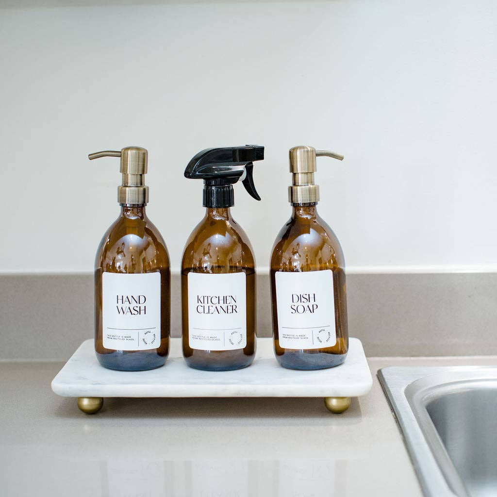 Mousehole - Decorative Marble Tray with Bun Feet