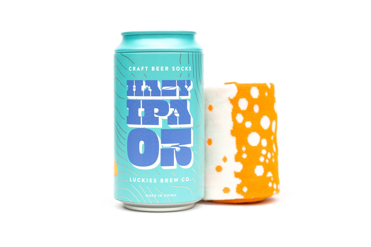 Luckies Originals - Craft Socks: Hazy IPA (Orange)