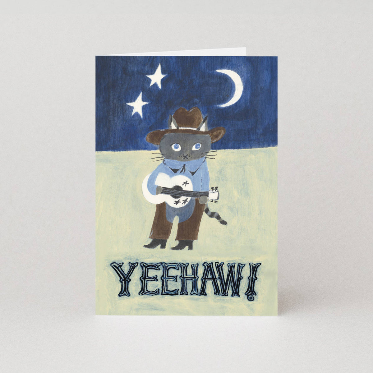 Yeehaw Card | Cowboy Card | Cat Card | Congratulations Card