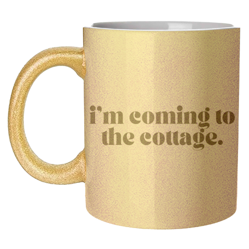 Mugs 'The Cottage' by Pink and Pip: Mug Colour Inner & Handle 11oz - Blue