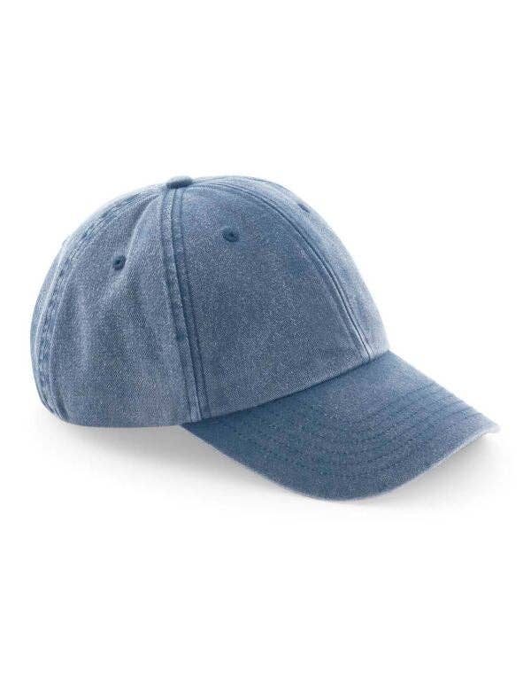 Beechfield Low Profile Vintage Cap | Unisex | Heavy Washed Cotton | 19 Colours | One Size: Vintage Black / One Size