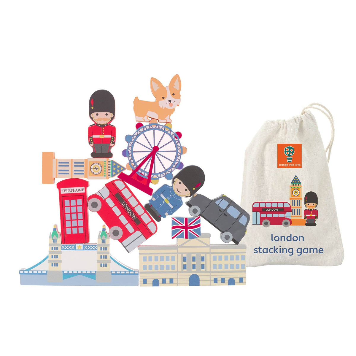 London Wooden Stacking Game