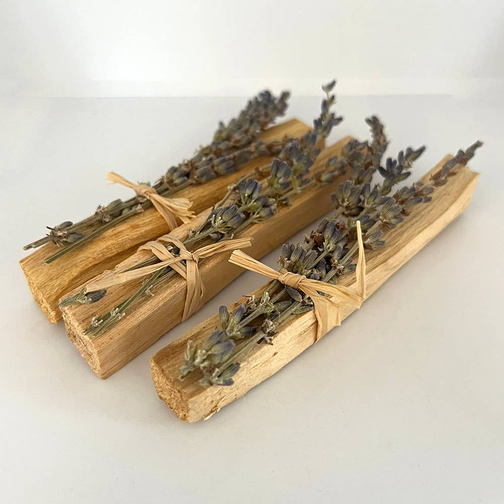 Mini Smudge Cluster, Palo Santo with Lavender 4&quot;