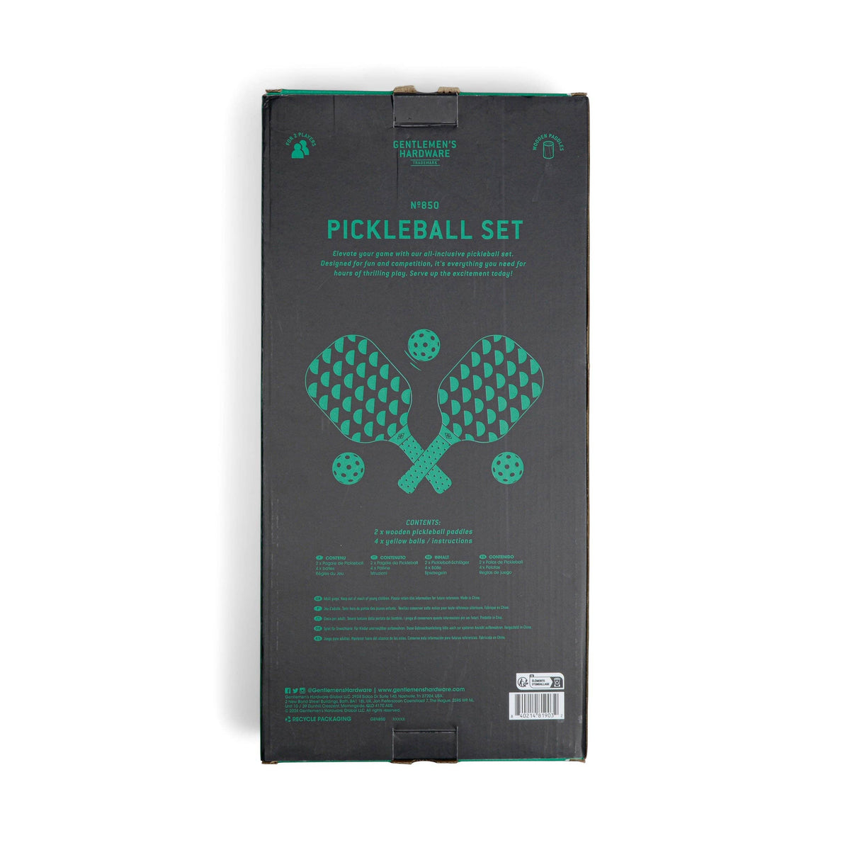 Gentlemen&#39;s Hardware Pickle Ball Set