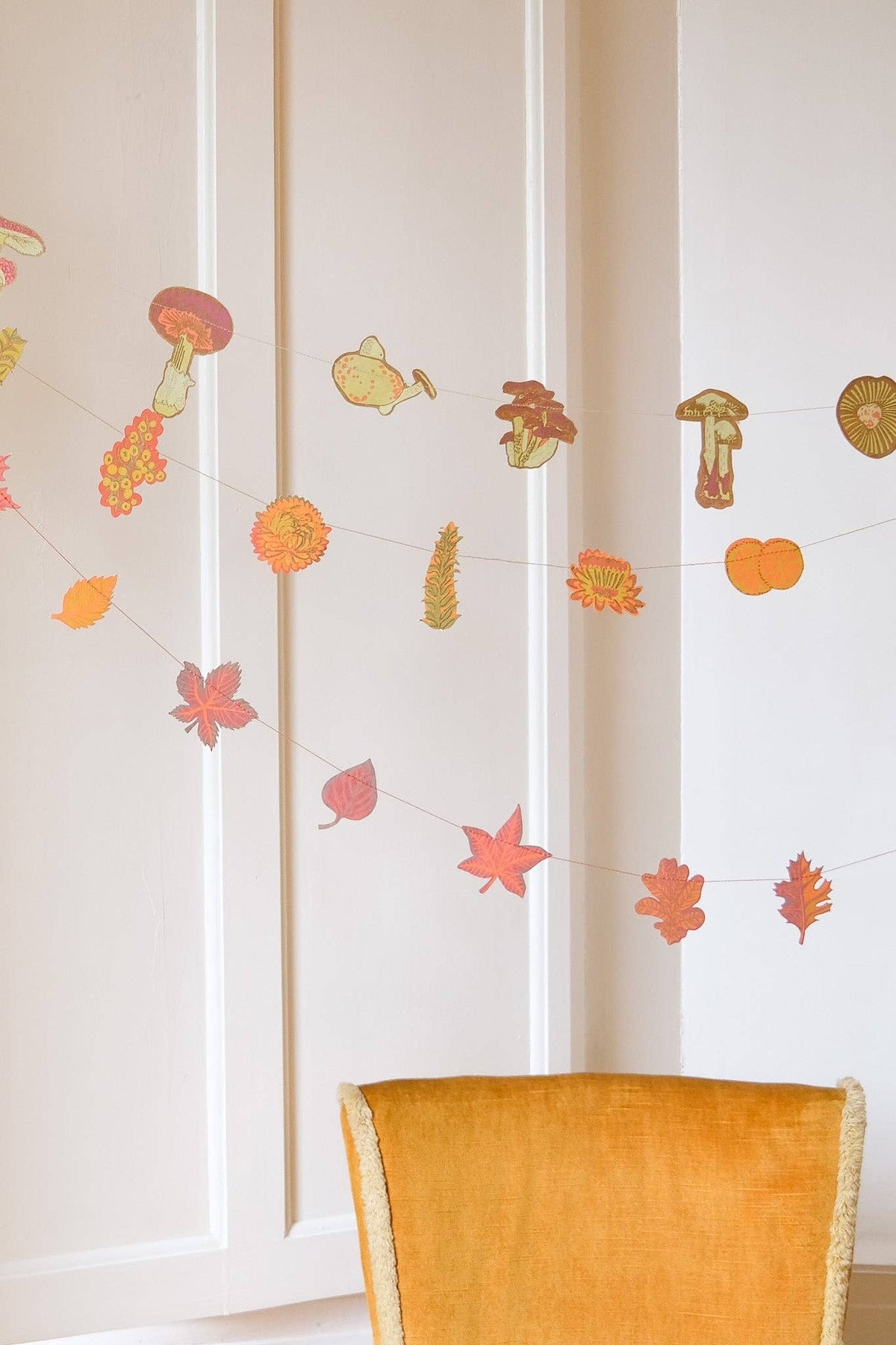 UK/EU: Mushroom Sewn Garland