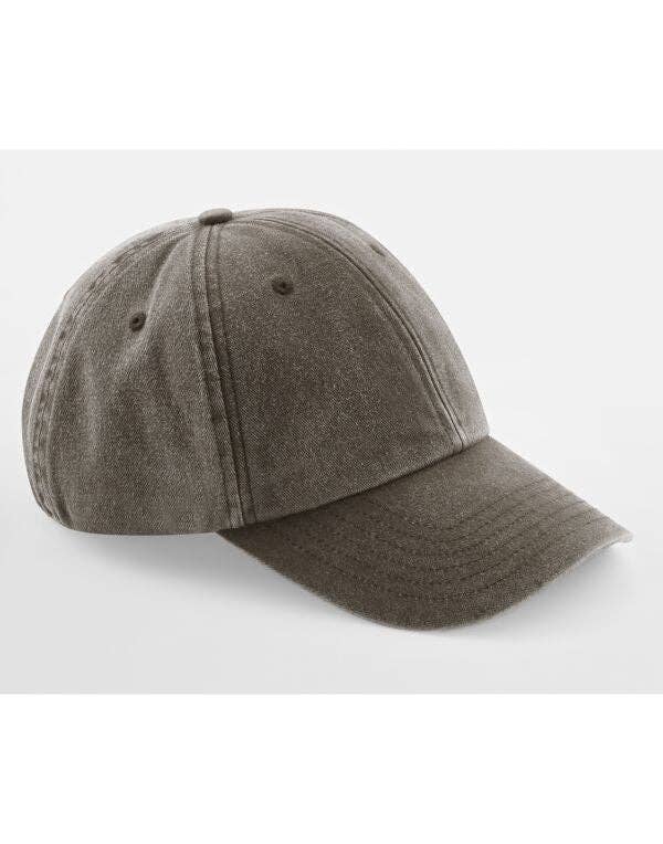 Beechfield Low Profile Vintage Cap | Unisex | Heavy Washed Cotton | 19 Colours | One Size: Vintage Black / One Size