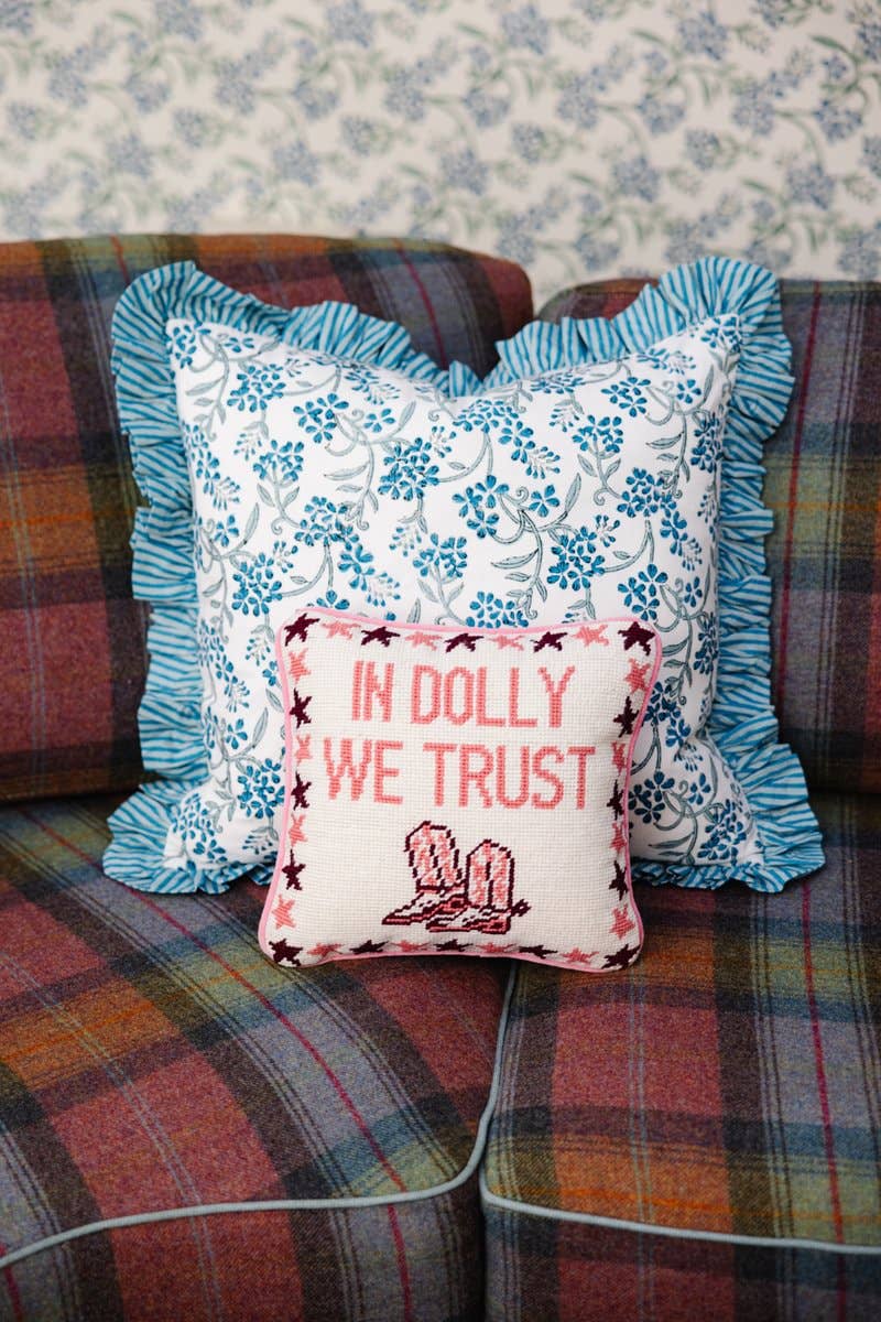 Trust Dolly Needlepoint Throw Cushion
