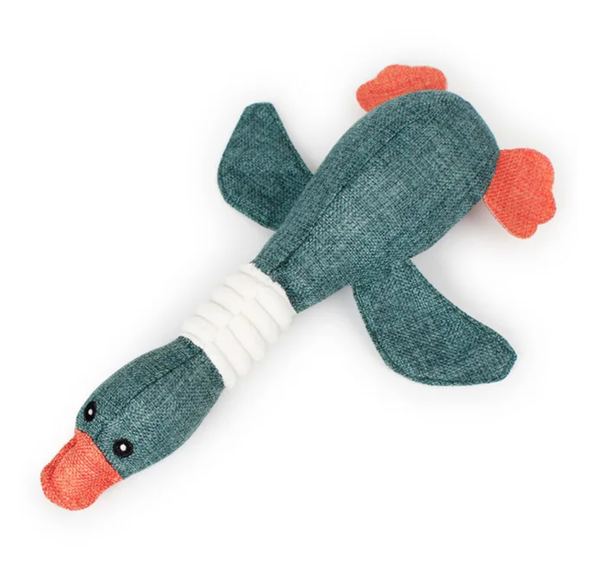 30cm Duck Design Squeaky Dog Chew Toy: Brown