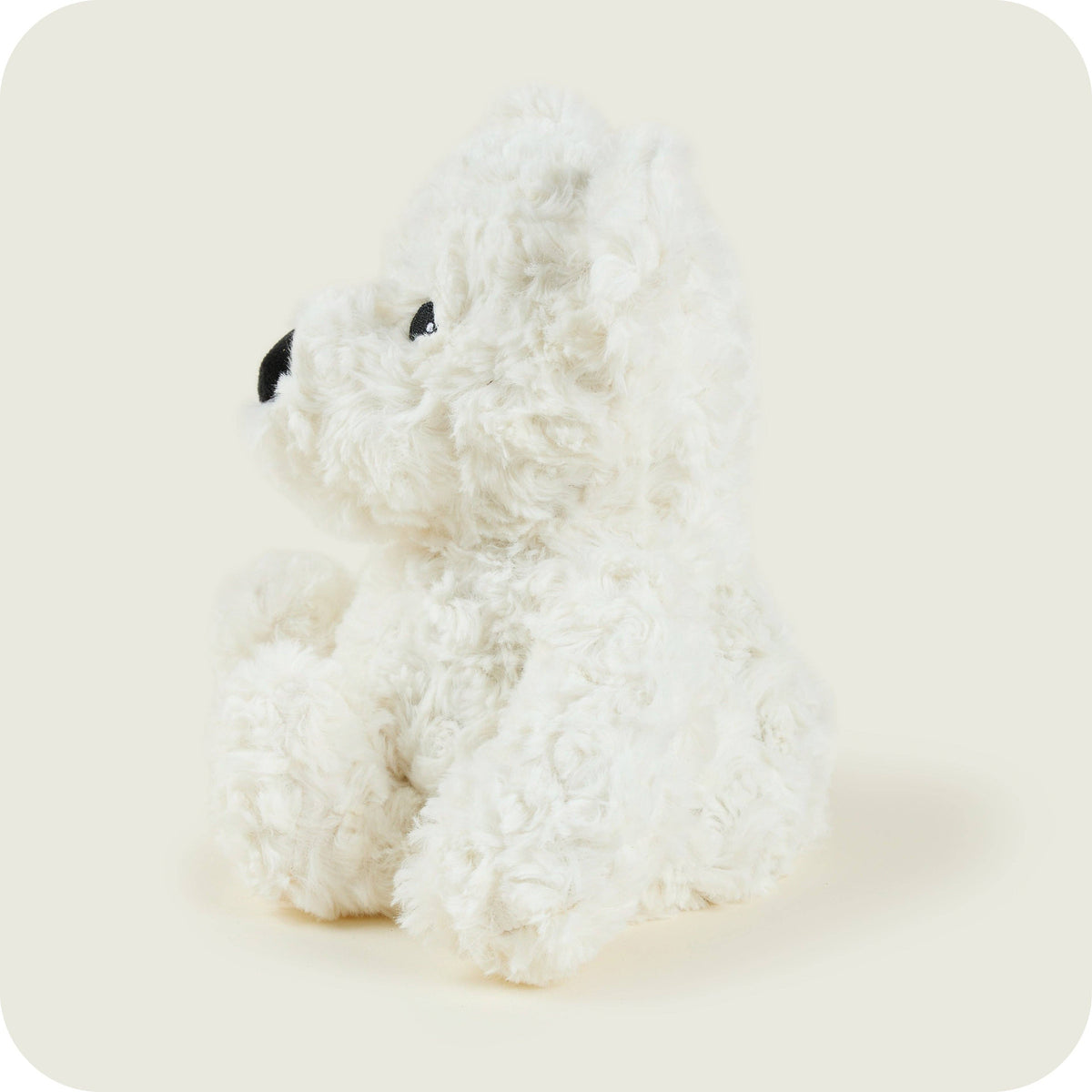 Warmies Cream Curly Bear