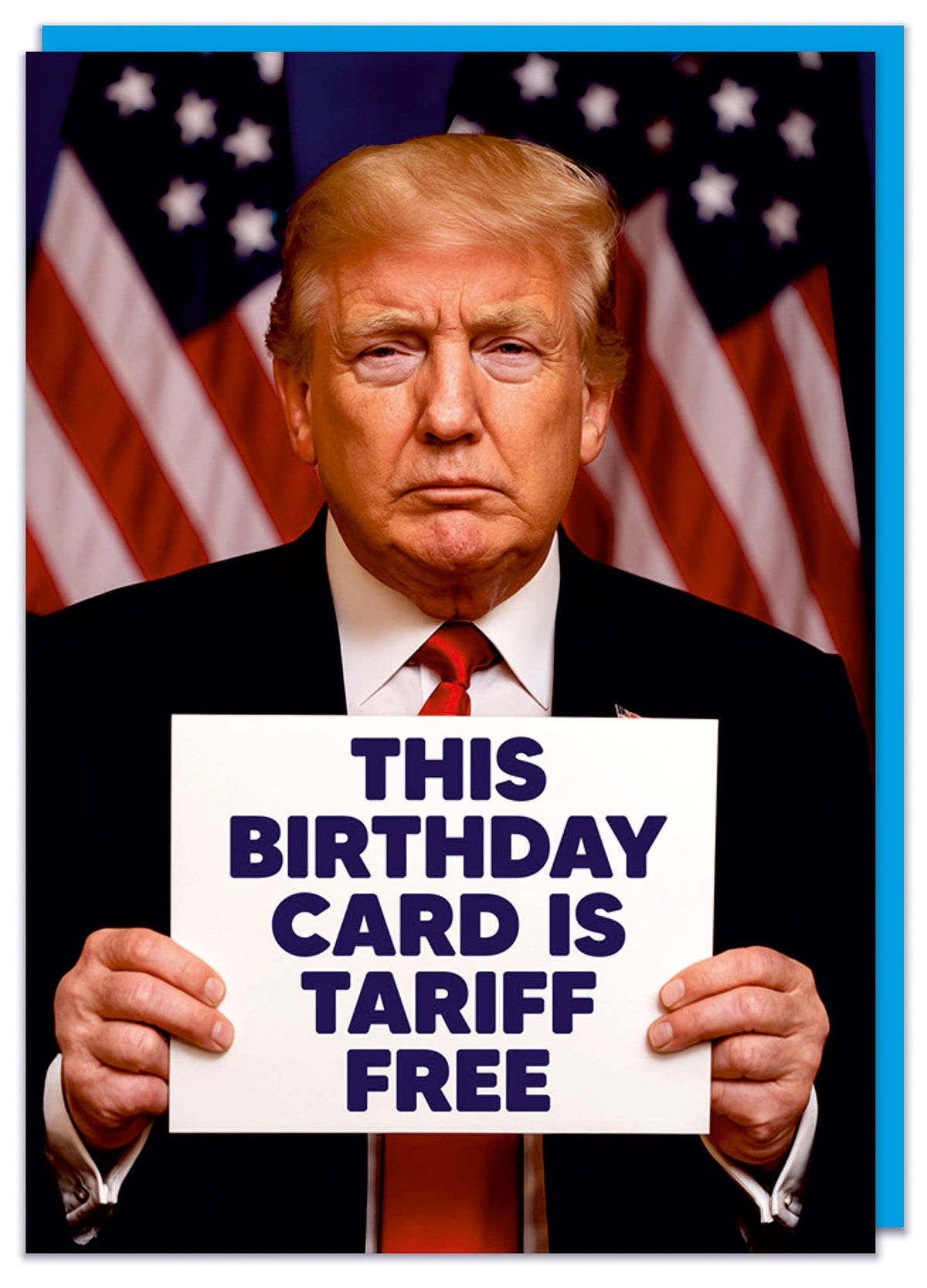 Donald Trump Tariff Free Greeting Card