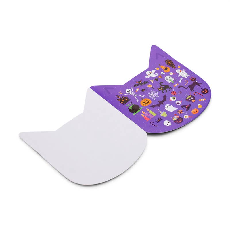 Spooky Stickers in Cat Shaped Sticker Book