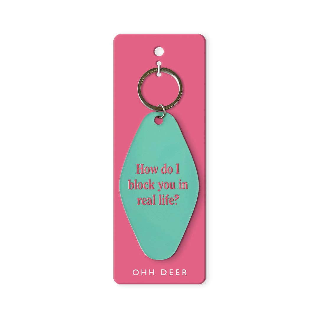 Block You in Real Life Keyring (13395)