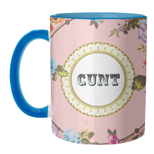 MUGS, SEE YOU NEXT TUESDAY - PINK BY WALLACE ELIZABETH: Mug Colour Inner & Handle 11oz - Pink