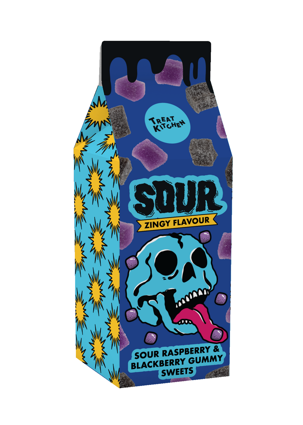 Sours Milk Carton Blue Raspberry and Blackberry: Default Title