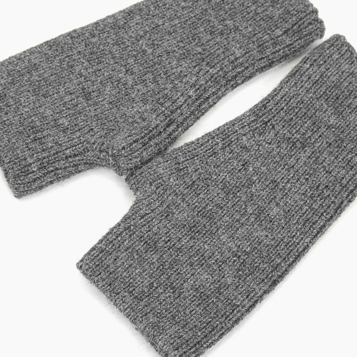Dylan Wrist Warmers - Dark Grey, Knitted: One-size