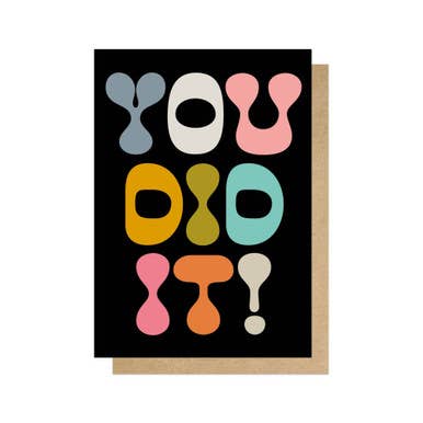 You Did It Greetings Card: Cello-Free