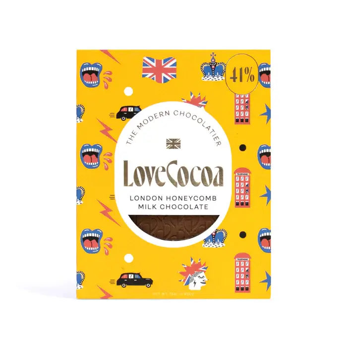 London Edition British Honeycomb 41% Milk Chocolate Bar