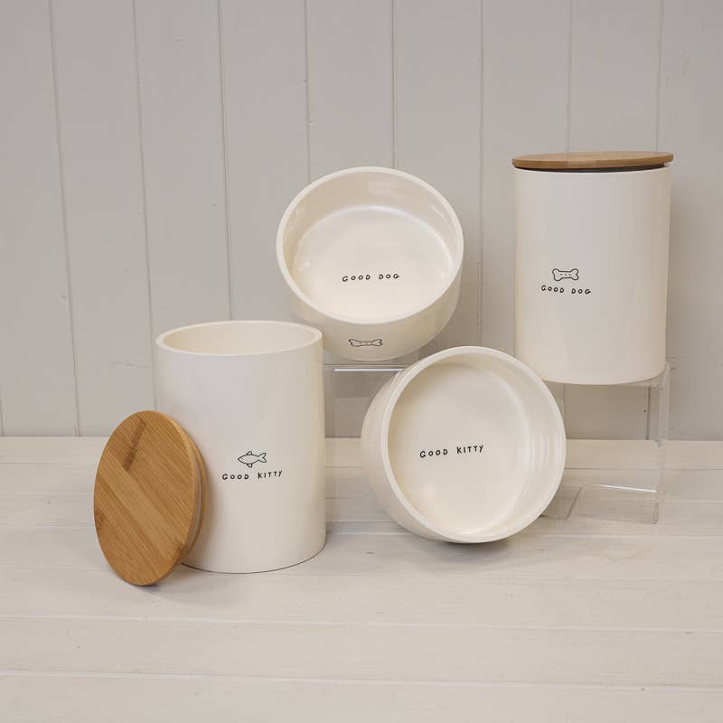 Dog Bone Ceramic Pet Bowl