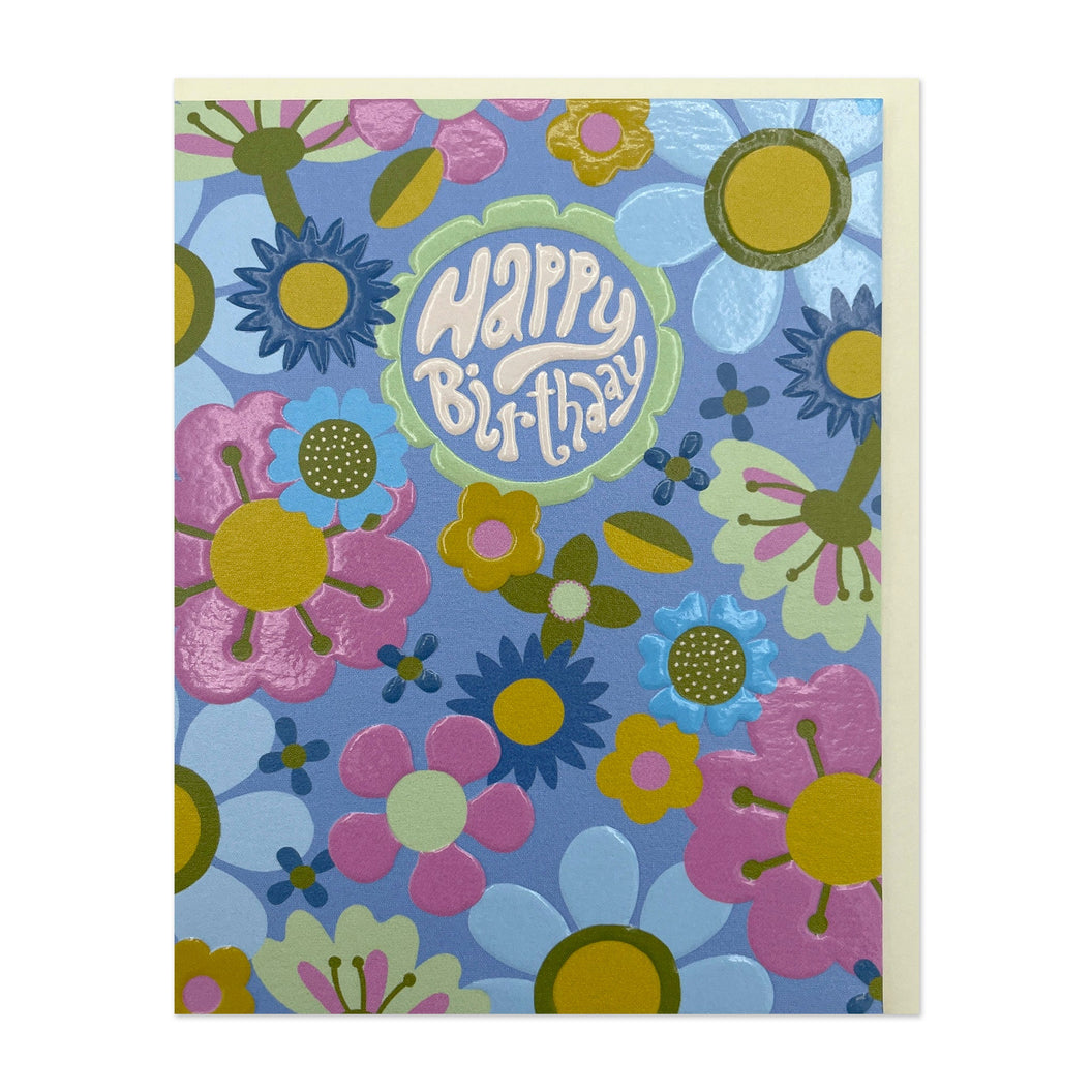 Happy Birthday Light Floral