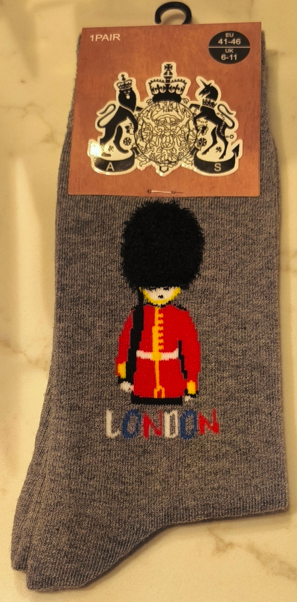 M+B Socks: London Guard- Grey