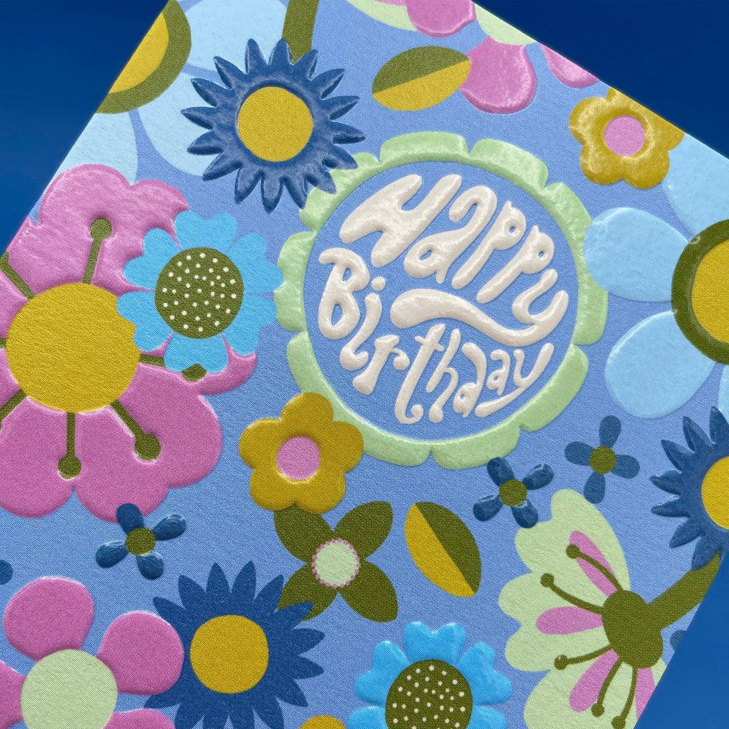 Happy Birthday Light Floral