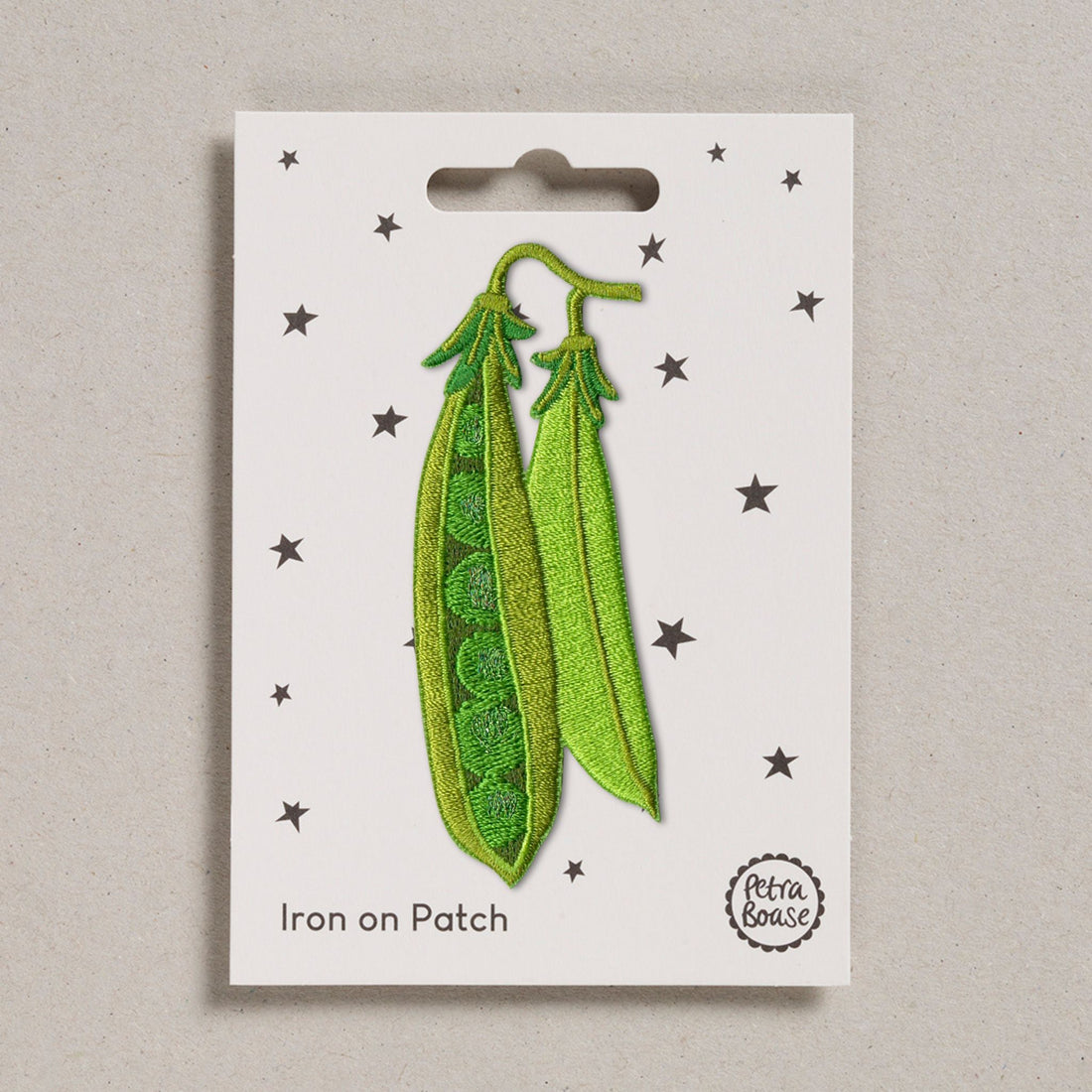 Peapods Embroidered Iron On Patch