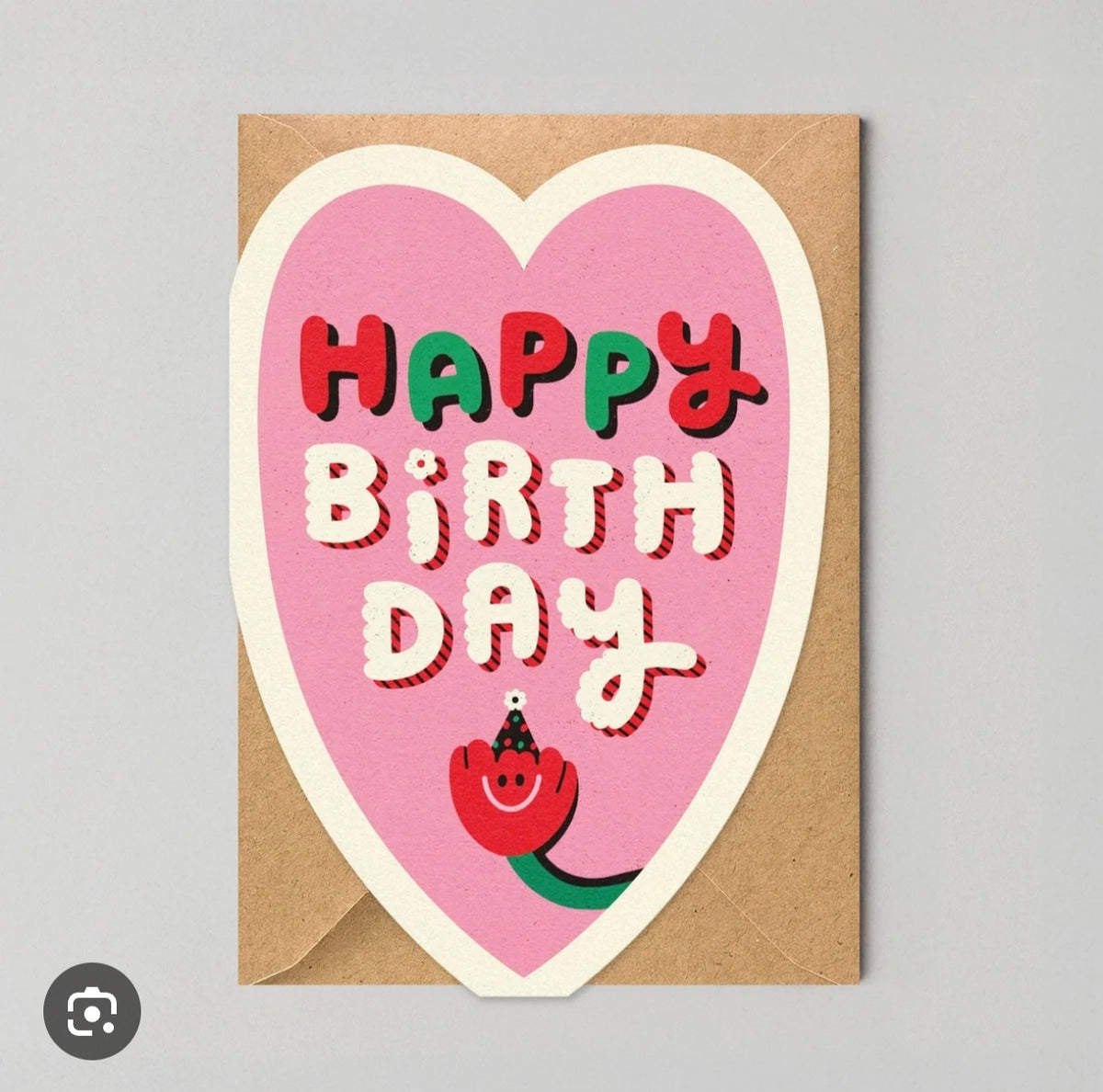 Heart Happy Birthday card